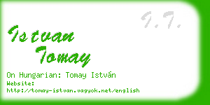 istvan tomay business card