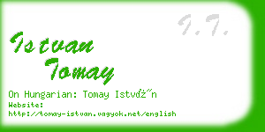 istvan tomay business card